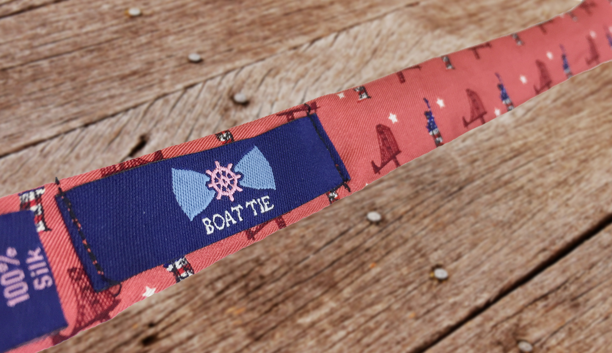 Boat Tie Bow Tie Label